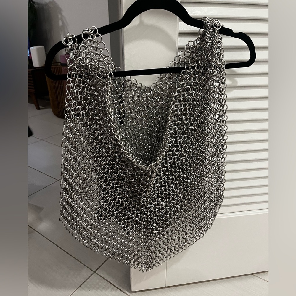 Silver Chainmail Skirt Belt - Fully Adjustable Knight / Viking Armor - Picture 7 of 8